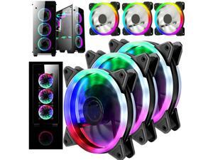 6 PACK RGB LED Quiet Computer Case PC Cooling Fan 120mm with Remote Control 6 PACK RGB LED Quiet Computer Case PC Cooling Fan 120mm with Remote Control