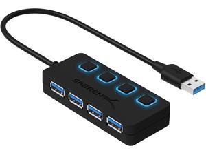 Sabrent 4-Port USB 3.0 Hub with Individual LED Power Switches (HB-UM43) Sabrent 4-Port USB 3.0 Hub with Individual LED Power Switches (HB-UM43)