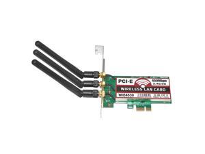 802.11 b/g/n 450Mbps Wireless WiFi PCI-Express Adapter Desktop Card for Intel 5300 Compatible Slot PCI-E X1/X4/X8/X16 802.11 b/g/n 450Mbps Wireless WiFi PCI-Express Adapter Desktop Card for Intel 5300 Compatible Slot PCI-E X1/X4/X8/X16