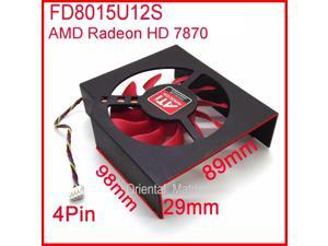 FD8015U12S 75mm 12V 0.5A 4 Wire Video Card Cooler Fan For MSI R7950 AMD/ATI Radeon HD 7870 Cooling Fan FD8015U12S 75mm 12V 0.5A 4 Wire Video Card Cooler Fan For MSI R7950 AMD/ATI Radeon HD 7870 Cooling Fan