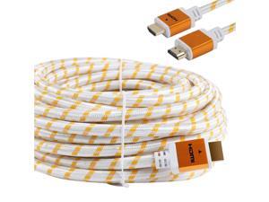 Premium 30ft Feet HDMI CABLE 1.4 BLURAY 3D HDTV XBOX LCD HD TV 1080P White Us Premium 30ft Feet HDMI CABLE 1.4 BLURAY 3D HDTV XBOX LCD HD TV 1080P White Us