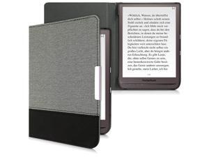 Case for Pocketbook InkPad 33 Pro PU Leather and Canvas Protective eReader Cover Folio Case GreyBlack Case for Pocketbook InkPad 33 Pro PU Leather and Canvas Protective eReader Cover Folio Case GreyBlack