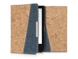 Folio Case for Pocketbook Touch Lux 4Basic Lux 2Touch HD 3 Cork and Fabric Book Style eReader Flip Cover Light BrownBlue Folio Case for Pocketbook Touch Lux 4Basic Lux 2Touch HD 3 Cork and Fabric Book Style eReader Flip Cover Light BrownBlue
