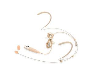 Double Over Ear Microphone Headset Professional Hands Free Omnidirectional Wired Audio Boom Condenser Microphone Headset w 4 Pin Mini XLR 12m Cable and Windscreen Pro PMHMS20 Beige Double Over Ear Microphone Headset Professional Hands Free Omnidirectional Wired Audio Boom Condenser Microphone Headset w 4 Pin Mini XLR 12m Cable and Windscreen Pro PMHMS20 Beige