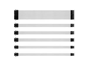 Sleeved Cables PSU Extension Cable Kit with 30CM Sleeved 24PIN 8PIN 6PIN 4+4PIN for ATX Power Supply Sleeved Cables PSU Extension Cable Kit with 30CM Sleeved 24PIN 8PIN 6PIN 4+4PIN for ATX Power Supply