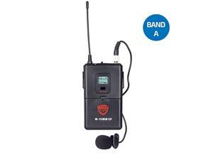 Wireless lavalier bodypack for U1100 or U2100 systems Band A Wireless lavalier bodypack for U1100 or U2100 systems Band A