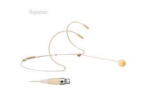 HeadsetHeadworn Microphone 3 Pin Mini XLR Microphone for AKG Samson Wireless System Bodypack TransmitterBeige Dual Earhook Omnidirectional Headset Head Mic HeadsetHeadworn Microphone 3 Pin Mini XLR Microphone for AKG Samson Wireless System Bodypack TransmitterBeige Dual Earhook Omnidirectional Headset Head Mic