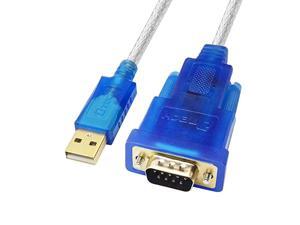USB to 9 Pin Male RS232 Serial Port Cable 16 Feet with FTDI Chip Supports Windows 10 8 7 and Mac Linux USB to 9 Pin Male RS232 Serial Port Cable 16 Feet with FTDI Chip Supports Windows 10 8 7 and Mac Linux