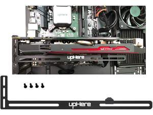 Graphics Card GPU Brace Support Video Card Sag Holder/Holster Bracket, Anodized Aerospace Aluminum, Single or Dual Slot Cards (Black),GL05 Graphics Card GPU Brace Support Video Card Sag Holder/Holster Bracket, Anodized Aerospace Aluminum, Single or Dual Slot Cards (Black),GL05