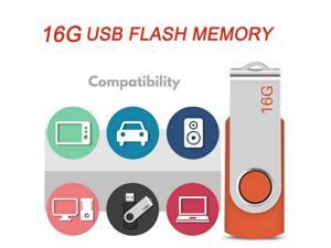 16GB USB 2.0 Flash Drive Portable Swivel U Disk Flach Memory Drive USB Drive USB Flash Memory Stick Pen Thumb Drive Storage Disk Orange 16GB USB 2.0 Flash Drive Portable Swivel U Disk Flach Memory Drive USB Drive USB Flash Memory Stick Pen Thumb Drive Storage Disk Orange