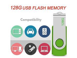 128GB Flash Drive USB Flash Memory Drive Portable Swivel U Disk Memory Stick USB 2.0 Thumb USB Drive 2.0 High Speed Memory Stick Pen for PC/Mac Storage Green 128GB Flash Drive USB Flash Memory Drive Portable Swivel U Disk Memory Stick USB 2.0 Thumb USB Drive 2.0 High Speed Memory Stick Pen for PC/Mac Storage Green