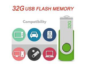 32GB Flash Drive USB Flash Memory Drive Portable Swivel U Disk Memory Stick USB 2.0 Thumb USB Drive 2.0 High Speed Memory Stick Pen for PC/Mac Storage Green 32GB Flash Drive USB Flash Memory Drive Portable Swivel U Disk Memory Stick USB 2.0 Thumb USB Drive 2.0 High Speed Memory Stick Pen for PC/Mac Storage Green