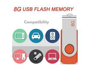 8GB USB 2.0 Flash Drive Portable Swivel U Disk Flach Memory Drive USB Drive USB Flash Memory Stick Pen Thumb Drive Storage Disk Orange 8GB USB 2.0 Flash Drive Portable Swivel U Disk Flach Memory Drive USB Drive USB Flash Memory Stick Pen Thumb Drive Storage Disk Orange
