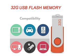 32GB USB 2.0 Flash Drive Portable Swivel U Disk Flach Memory Drive USB Drive USB Flash Memory Stick Pen Thumb Drive Storage Disk Orange 32GB USB 2.0 Flash Drive Portable Swivel U Disk Flach Memory Drive USB Drive USB Flash Memory Stick Pen Thumb Drive Storage Disk Orange