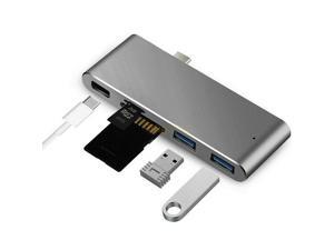 5 IN 1 HUB Model USB C HUB Type-c to Multi Ports USB 3.0 Type C Power Adapter USB-C HUB Splitter Dock for MacBook Pro Gray 5 IN 1 HUB Model USB C HUB Type-c to Multi Ports USB 3.0 Type C Power Adapter USB-C HUB Splitter Dock for MacBook Pro Gray