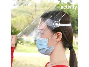5 Pcs Full Face Shield Transparent Splash Dust-proof Anti Saliva Protection Cover for Women Men 5 Pcs Full Face Shield Transparent Splash Dust-proof Anti Saliva Protection Cover for Women Men
