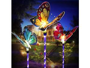 Solar Garden Lights Solar Stake LightsFiber Optic Butterfly Decorative Lights with a Purple LED Light Stake Multicolor Changing LED Garden Lights decorYard ArtGarden Decorations Solar Garden Lights Solar Stake LightsFiber Optic Butterfly Decorative Lights with a Purple LED Light Stake Multicolor Changing LED Garden Lights decorYard ArtGarden Decorations