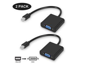 2 Pack Mini DisplayPort to VGA Adapter Mini DP to VGA Male to Female Adapter Compatible with Windows 78 8110 for Computer Desktop Laptop PC Monitor Projector HDTV 2 Pack Mini DisplayPort to VGA Adapter Mini DP to VGA Male to Female Adapter Compatible with Windows 78 8110 for Computer Desktop Laptop PC Monitor Projector HDTV