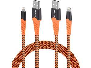 Lightning Cable MFi Certified 2 Pack 6FT Charging Cord Compatible for iPhone 11 X Xs XR 8 7 6 iPad Nylon Braid Sync Data Fast USB Charger Orange 6FT+6FT Lightning Cable MFi Certified 2 Pack 6FT Charging Cord Compatible for iPhone 11 X Xs XR 8 7 6 iPad Nylon Braid Sync Data Fast USB Charger Orange 6FT+6FT