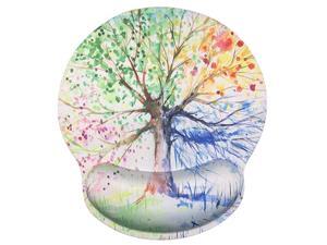 Foam Mousepad with Wrist Support Design Ergonomic Mouse Pad Comfortable Wrist Rest NonSlip PU Base Mouse Mat Tree of Life Foam Mousepad with Wrist Support Design Ergonomic Mouse Pad Comfortable Wrist Rest NonSlip PU Base Mouse Mat Tree of Life