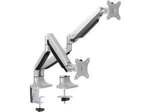 Dual 13"-32" Monitor Arm Desk Mount fits Two Flat/Curved Monitor Full Motion Height Swivel Tilt Rotation Adjustable Monitor Arm - VESA/C-Clamp/Grommet/Cable Management Dual 13"-32" Monitor Arm Desk Mount fits Two Flat/Curved Monitor Full Motion Height Swivel Tilt Rotation Adjustable Monitor Arm - VESA/C-Clamp/Grommet/Cable Management