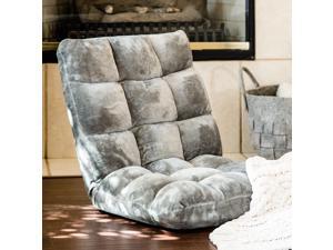 Classic Memory Foam Cushioned Floor Gaming Chair - Gray Classic Memory Foam Cushioned Floor Gaming Chair - Gray
