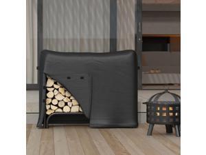 Regal Flame Heavy Duty 4 Foot Indoor Outdoor Black Water Resistant Firewood Log Rack Cover Regal Flame Heavy Duty 4 Foot Indoor Outdoor Black Water Resistant Firewood Log Rack Cover