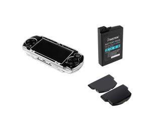 Insten Clear Hard Case + Rechargeable Battery + Back Door Cover Gift Pack for SONY PSP 3000 Insten Clear Hard Case + Rechargeable Battery + Back Door Cover Gift Pack for SONY PSP 3000
