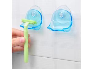1Pcs Clear Blue Plastic Super Suction Cup Razor Rack Bathroom Razor Holder Suction Cup Shaver 1Pcs Clear Blue Plastic Super Suction Cup Razor Rack Bathroom Razor Holder Suction Cup Shaver