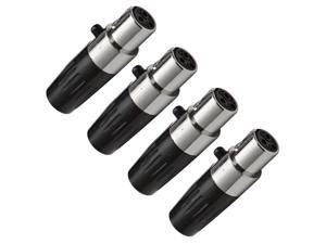 Seismic Audio - SAPT29 (4 Pack) - 3 Pin Mini XLR Female Connector Seismic Audio - SAPT29 (4 Pack) - 3 Pin Mini XLR Female Connector