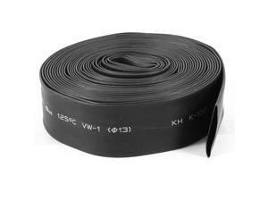 3.3Ft 13mm Diameter Heat Shrinkable Tube Shrink Tubing Black 3.3Ft 13mm Diameter Heat Shrinkable Tube Shrink Tubing Black