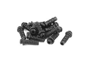 15 Pcs Rubber Strain Relief Cord Boot Protector Wire Cable Sleeve Hose 27mm Long 15 Pcs Rubber Strain Relief Cord Boot Protector Wire Cable Sleeve Hose 27mm Long