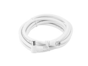 9.8Ft PAL Male to F Male PDP TV Coaxial RF Fly Lead Aerial Cable White 9.8Ft PAL Male to F Male PDP TV Coaxial RF Fly Lead Aerial Cable White