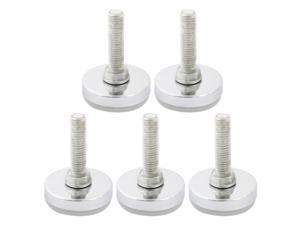 M10 x 38mm Threaded Furniture Cabinet Screw On Leveling Glide Foot 5Pcs M10 x 38mm Threaded Furniture Cabinet Screw On Leveling Glide Foot 5Pcs