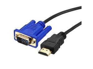 HDMI to VGA Cable Male to Male Video Adapter Cable 3ft 1m Black for Screen Monitor Duplication HDMI to VGA Cable Male to Male Video Adapter Cable 3ft 1m Black for Screen Monitor Duplication