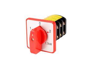 Changeover Switch 3 Position Rotary Selector Cam Switch Panel Mount 12 Terminals Latching Ith 10A Changeover Switch 3 Position Rotary Selector Cam Switch Panel Mount 12 Terminals Latching Ith 10A