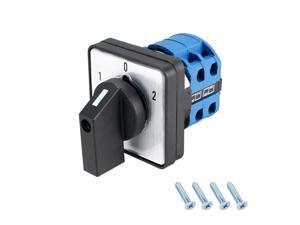 Changeover Switch 3 Position Rotary Selector Cam Switch Panel Mount 8 Terminal Latching Ui 550V Ith 16A Changeover Switch 3 Position Rotary Selector Cam Switch Panel Mount 8 Terminal Latching Ui 550V Ith 16A