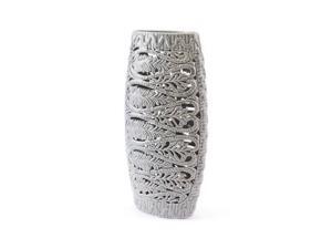 Zuo Modern A10019 Leaves Tall Vase, Gray Zuo Modern A10019 Leaves Tall Vase, Gray