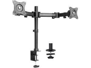 VIVO Dual Monitor Arms Fully Adjustable Desk Mount Stand fits 2 Screens upto 27" VIVO Dual Monitor Arms Fully Adjustable Desk Mount Stand fits 2 Screens upto 27"