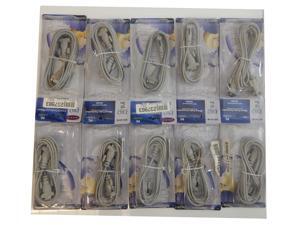 Lot-10 Belkin 10Ft DB9 F-F Serial Cable F3B207-10-L10 130246 Lot-10 Belkin 10Ft DB9 F-F Serial Cable F3B207-10-L10 130246