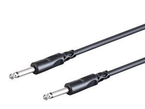 Monoprice 1/4in TS M/M - 10 Feet - Black (5 Pack) | 24AWG, Straight Connector Instrument/Guitar Cable - Select Series Monoprice 1/4in TS M/M - 10 Feet - Black (5 Pack) | 24AWG, Straight Connector Instrument/Guitar Cable - Select Series