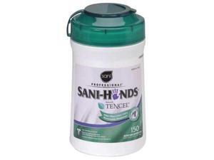 SANI PROFESSIONAL P43572 Hand Sanitizer Wipes, 6 x 6-3/4", 12 Pack, 150 Wipes SANI PROFESSIONAL P43572 Hand Sanitizer Wipes, 6 x 6-3/4", 12 Pack, 150 Wipes