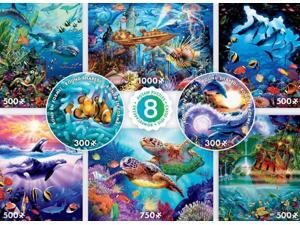 8-in-1 Multipack Seaside Puzzles - (2) 300 Pieces, (4) 550 Pieces, (1) 750 Pieces, (1) 1000 Pieces 8-in-1 Multipack Seaside Puzzles - (2) 300 Pieces, (4) 550 Pieces, (1) 750 Pieces, (1) 1000 Pieces