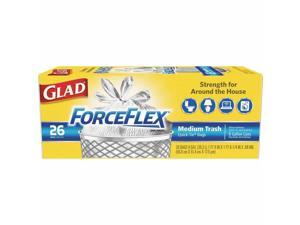 GLAD 70403 Trash Bags, 8 gal., 0.69 mil, PK26 GLAD 70403 Trash Bags, 8 gal., 0.69 mil, PK26
