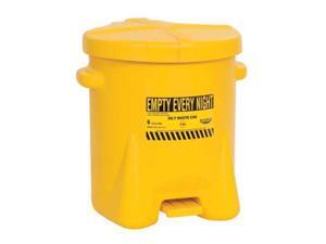 EAGLE 933FLY Oily Waste Can,6 Gal.,Poly,Yellow EAGLE 933FLY Oily Waste Can,6 Gal.,Poly,Yellow