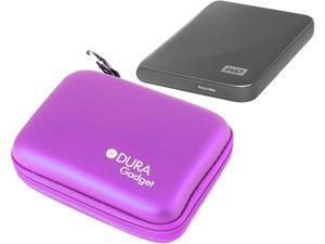 DURAGADGET Purple Shell Carry Case - Suitable for Use with Western Digital Elements 3TB External Desktop | Elements Portable 2TB | Red | D10JFCX | WD7500BFCX | Elements 1TB & My Passport Ultra 1TB DURAGADGET Purple Shell Carry Case - Suitable for Use with Western Digital Elements 3TB External Desktop | Elements Portable 2TB | Red | D10JFCX | WD7500BFCX | Elements 1TB & My Passport Ultra 1TB