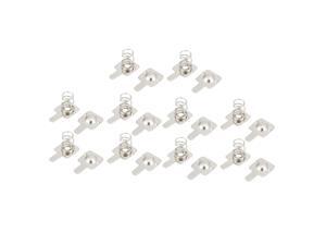 10 Pairs Silver Tone Metal Battery Spring Plate Set for AA AAA 10 Pairs Silver Tone Metal Battery Spring Plate Set for AA AAA