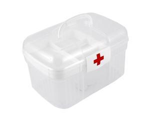 Plastic Double Layer Medicine Chest Box First Aid Storage Organizer Case Plastic Double Layer Medicine Chest Box First Aid Storage Organizer Case
