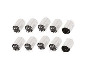 10pcs PS/2 6 Pins Mini DIN Male Plug Metal Soldering Mouse Keyboard Connector 10pcs PS/2 6 Pins Mini DIN Male Plug Metal Soldering Mouse Keyboard Connector