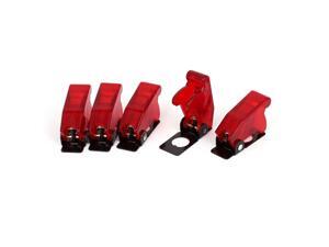 5pcs Red Plastic Flip Safety Cover Protector Cap Guard for 12mm Toggle Switch 5pcs Red Plastic Flip Safety Cover Protector Cap Guard for 12mm Toggle Switch